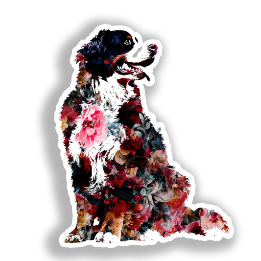 Bernese Mountain Dog Vinyl Decal Sticker for Car, Laptop, Tumbler and more # A019047-4" x 4"