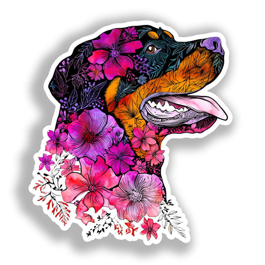 Rottweiler Dog Vinyl Decal Sticker for Car, Laptop, Tumbler and more # A018097-4" x 4"