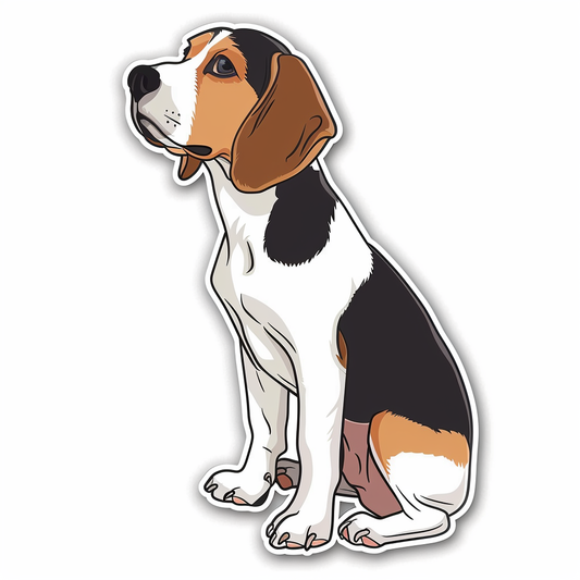 Beagle Dog Vinyl Decal Sticker for Car, Laptop, Tumbler and more # F07343