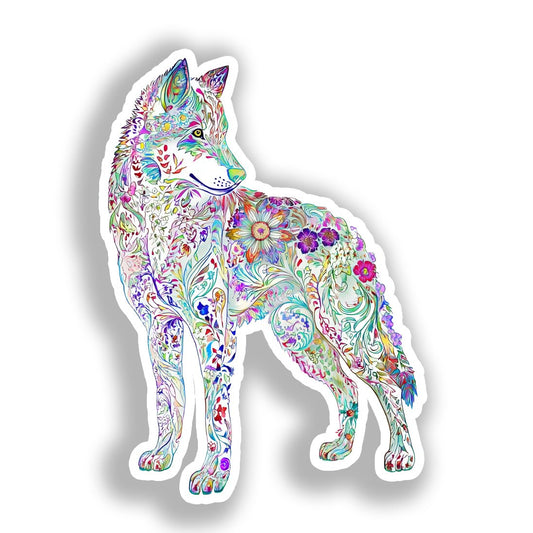 Wolf   Vinyl Decal Sticker for Car, Laptop, Tumbler and more # A018384-4" x 4"