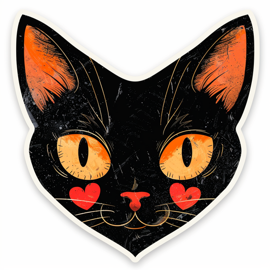 Abyssinian Cat astronaut majestic Expressive surreal Vinyl Decal Sticker for Car, Laptop, Tumbler and more # F021251-4" x 4"