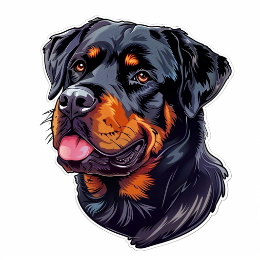 Rottweiler Dog Vinyl Decal Sticker for Car, Laptop, Tumbler and more # F07264
