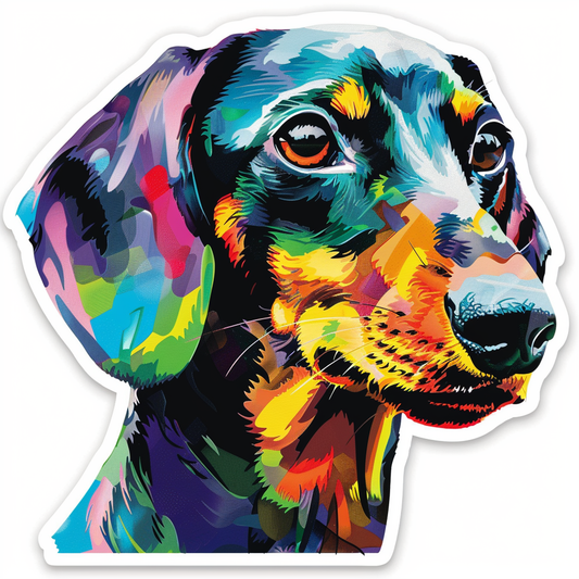 Dachshund Dog Vinyl Decal Sticker for Car, Laptop, Tumbler and more # F013063