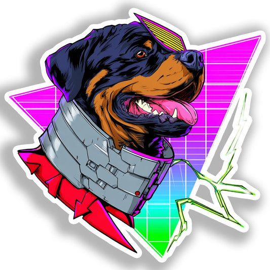 Rottweiler Dog Vinyl Decal Sticker for Car, Laptop, Tumbler and more # A017971-4" x 4"