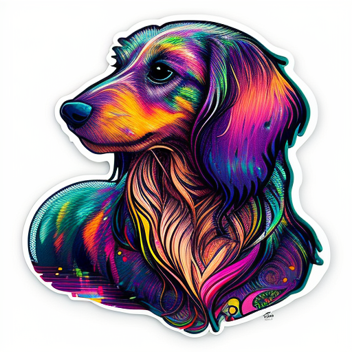 Heartcore Dachshund Dog Vinyl Decal Sticker for Car, Laptop, Tumbler and more # F012731