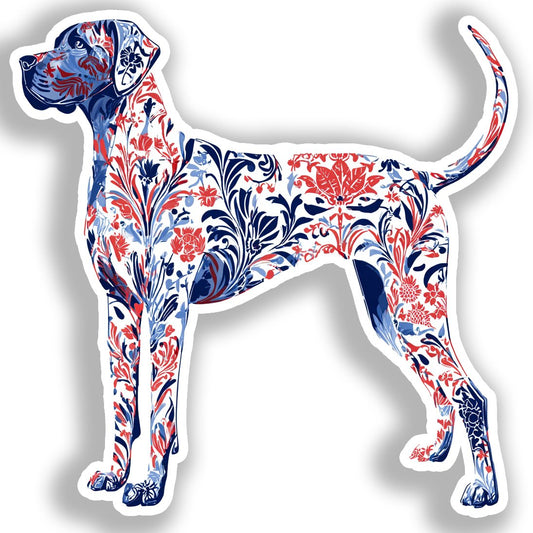 Large Breed Dog Vinyl Decal Sticker for Car, Laptop, Tumbler and more # A019424-4" x 4"