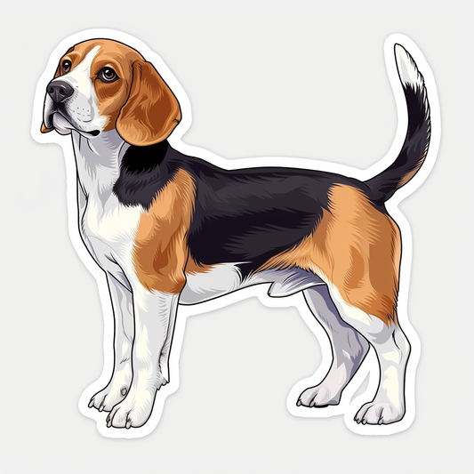Beagle Dog Vinyl Decal Sticker for Car, Laptop, Tumbler and more # F07338