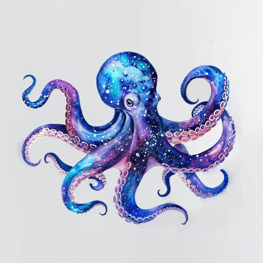 Sticker of a Octopus galaxy majestic Expressive surreal Vinyl Decal Sticker for Car, Laptop, Tumbler and more # F015608