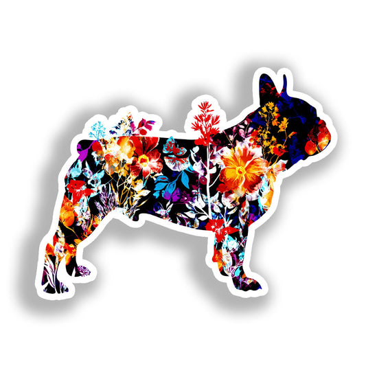 French Bulldog Dog Vinyl Decal Sticker for Car, Laptop, Tumbler and more # A019593-4" x 4"