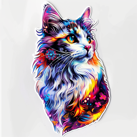 Ragdoll Cat Vinyl Decal Sticker for Car, Laptop, Tumbler and more # F010162