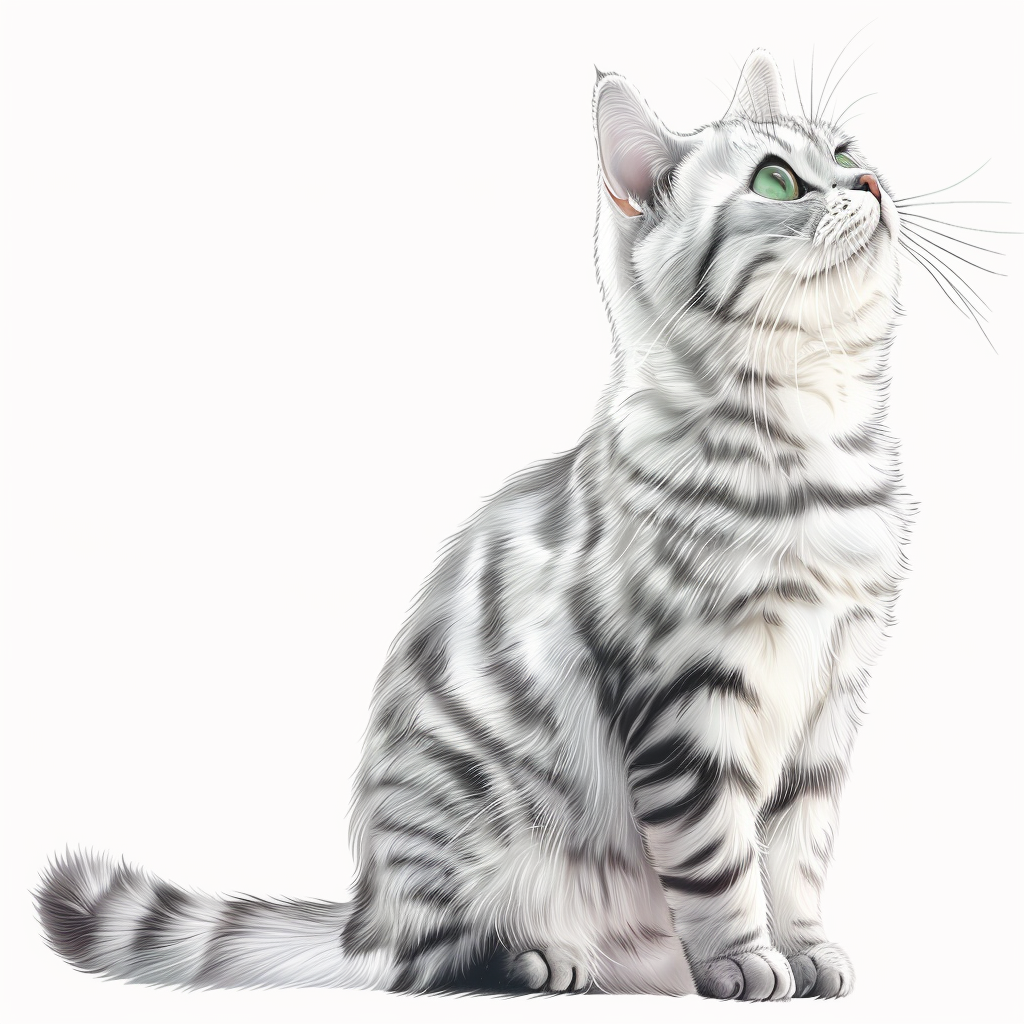 American Shorthair Cat majestic Expressive surreal Vinyl Decal Sticker for Car, Laptop, Tumbler and more # F018609