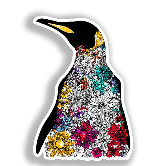 Penguin Vinyl Decal Sticker for Car, Laptop, Tumbler and more # A018460-4" x 4"