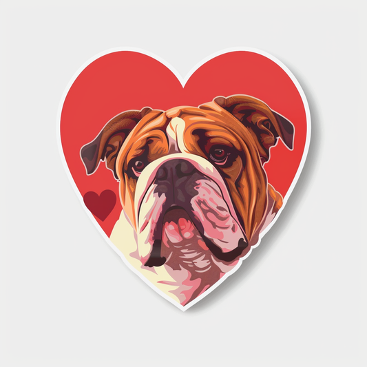 Bulldog Dog majestic Expressive surreal Vinyl Decal Sticker for Car, Laptop, Tumbler and more # F017470