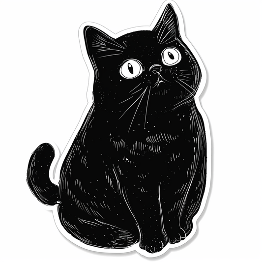 British Shorthair cat Vinyl Decal Sticker for Car, Laptop, Tumbler and more # F07908