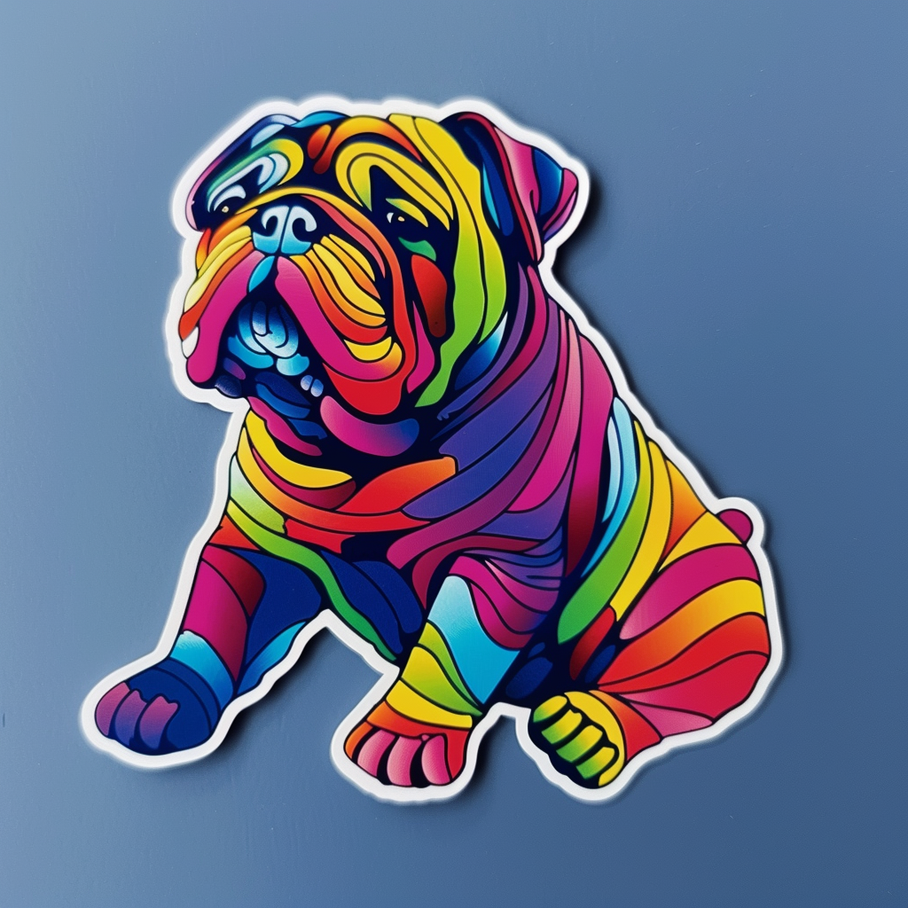 Bulldog Dog Vinyl Decal Sticker for Car, Laptop, Tumbler and more # F07353