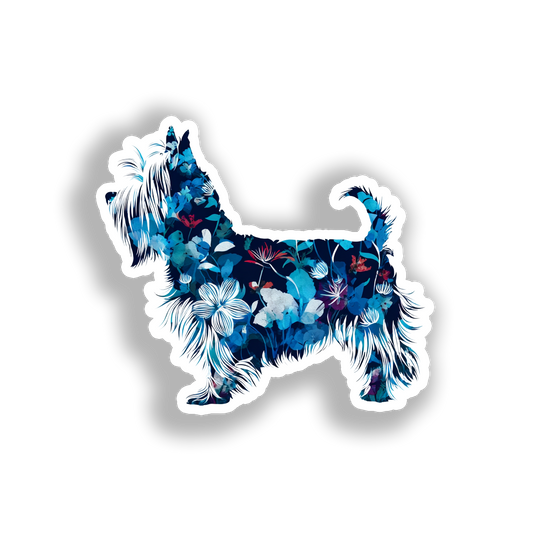 Yorkshire Terrier Dog Vinyl Decal Sticker for Car, Laptop, Tumbler and more # A017105-4" x 4"