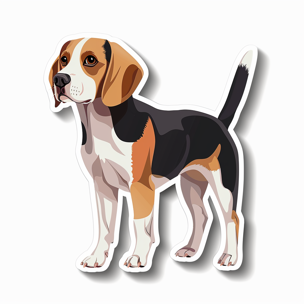 Beagle dog Vinyl Decal Sticker for Car, Laptop, Tumbler and more # F011887