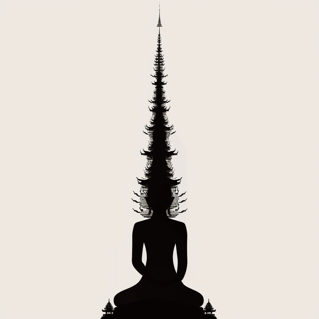 Buddha majestic Expressive surreal Vinyl Decal Sticker for Car, Laptop, Tumbler and more # F016952