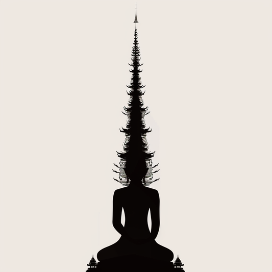 Buddha majestic Expressive surreal Vinyl Decal Sticker for Car, Laptop, Tumbler and more # F016952