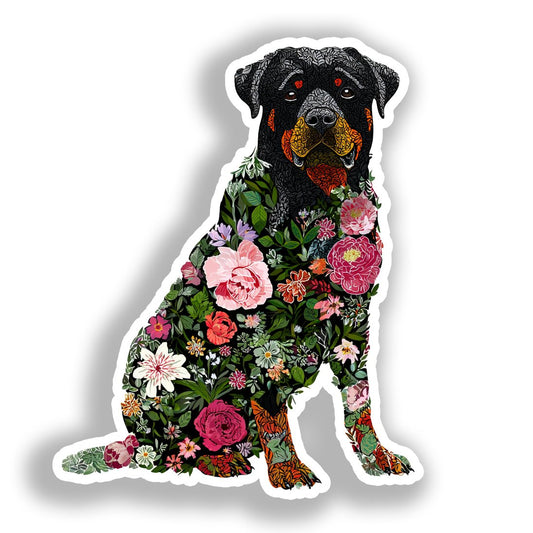 Rottweiler Dog Vinyl Decal Sticker for Car, Laptop, Tumbler and more # A018268-4" x 4"