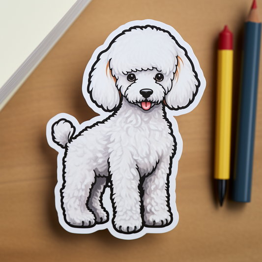Poodle dog Vinyl Decal Sticker for Car, Laptop, Tumbler and more # F012286