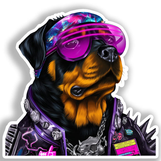 Rottweiler Dog Vinyl Decal Sticker for Car, Laptop, Tumbler and more # A017958-4" x 4"