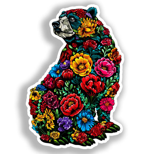 Bear Vinyl Decal Sticker for Car, Laptop, Tumbler and more # A018575-4" x 4"