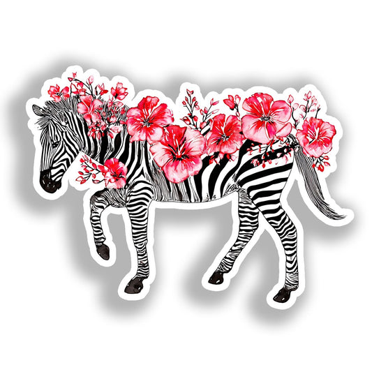 Zebra   Vinyl Decal Sticker for Car, Laptop, Tumbler and more # A019092-4" x 4"