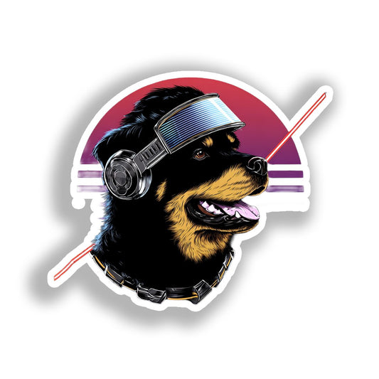 Rottweiler Dog Vinyl Decal Sticker for Car, Laptop, Tumbler and more # A018012-4" x 4"