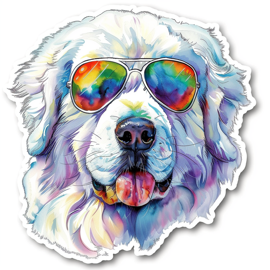 Great Pyrenees dog  Vinyl Decal Sticker for Car, Laptop, Tumbler and more # F023697