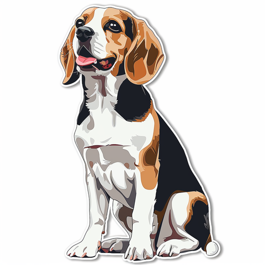 Beagle dog Vinyl Decal Sticker for Car, Laptop, Tumbler and more # F011810
