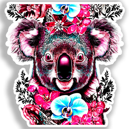 Koala Vinyl Decal Sticker for Car, Laptop, Tumbler and more # A018480-4" x 4"