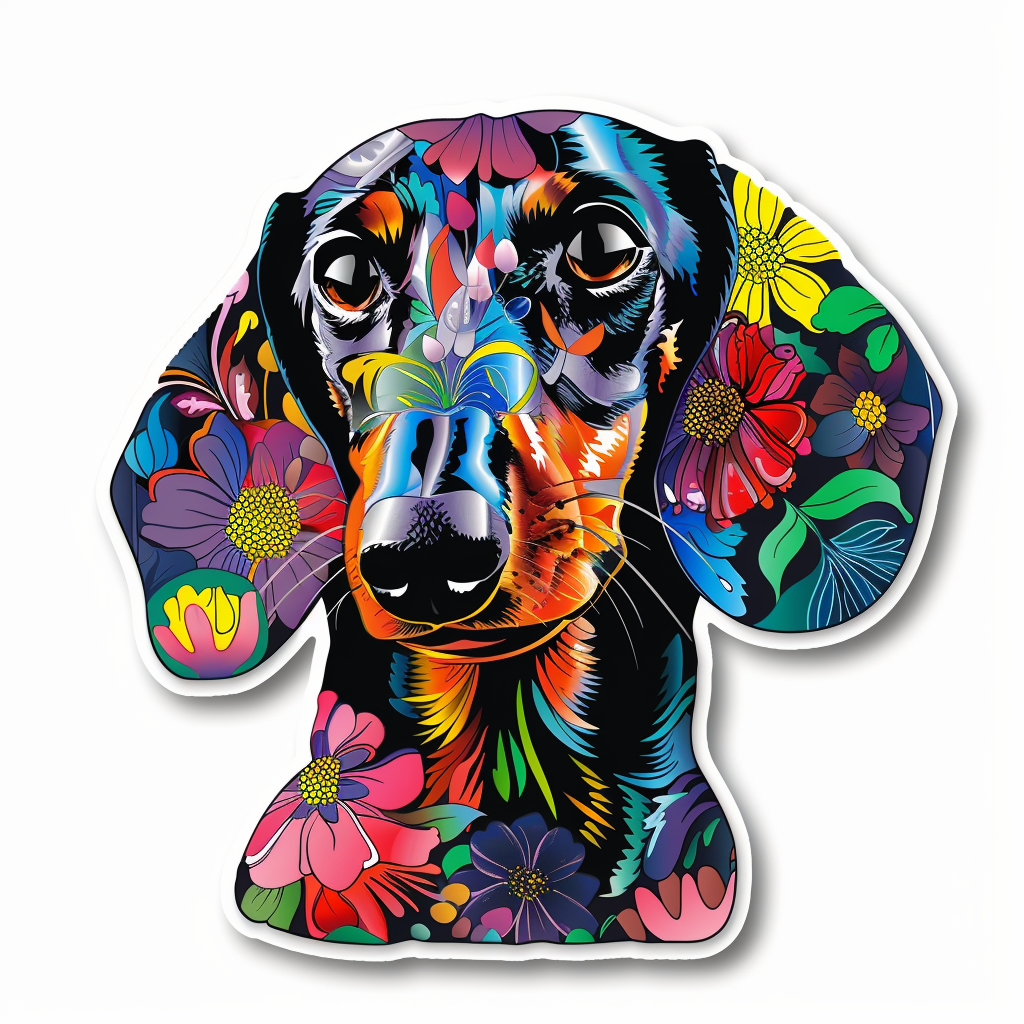 Dachshund Dog Vinyl Decal Sticker for Car, Laptop, Tumbler and more # F012827