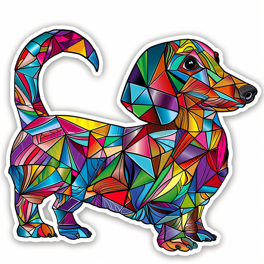 Dachshund Dog Vinyl Decal Sticker for Car, Laptop, Tumbler and more # F013052