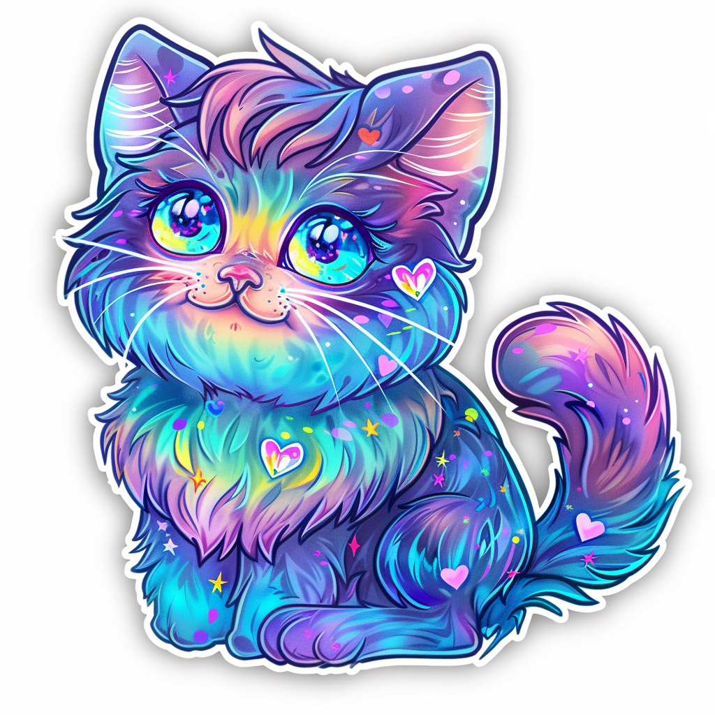 Heartcore Cat Ragdoll Vinyl Decal Sticker for Car, Laptop, Tumbler and more # F07969