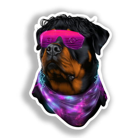 Rottweiler Dog Vinyl Decal Sticker for Car, Laptop, Tumbler and more # A017999-4" x 4"