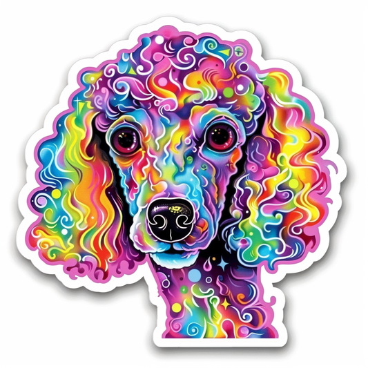 Poodle Dog heartcore Vinyl Decal Sticker for Car, Laptop, Tumbler and more # F012305