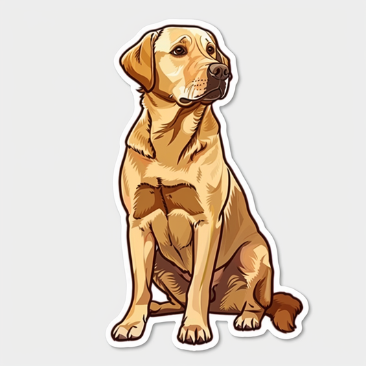 Labrador Retriever Dog Vinyl Decal Sticker for Car, Laptop, Tumbler and more # F07392
