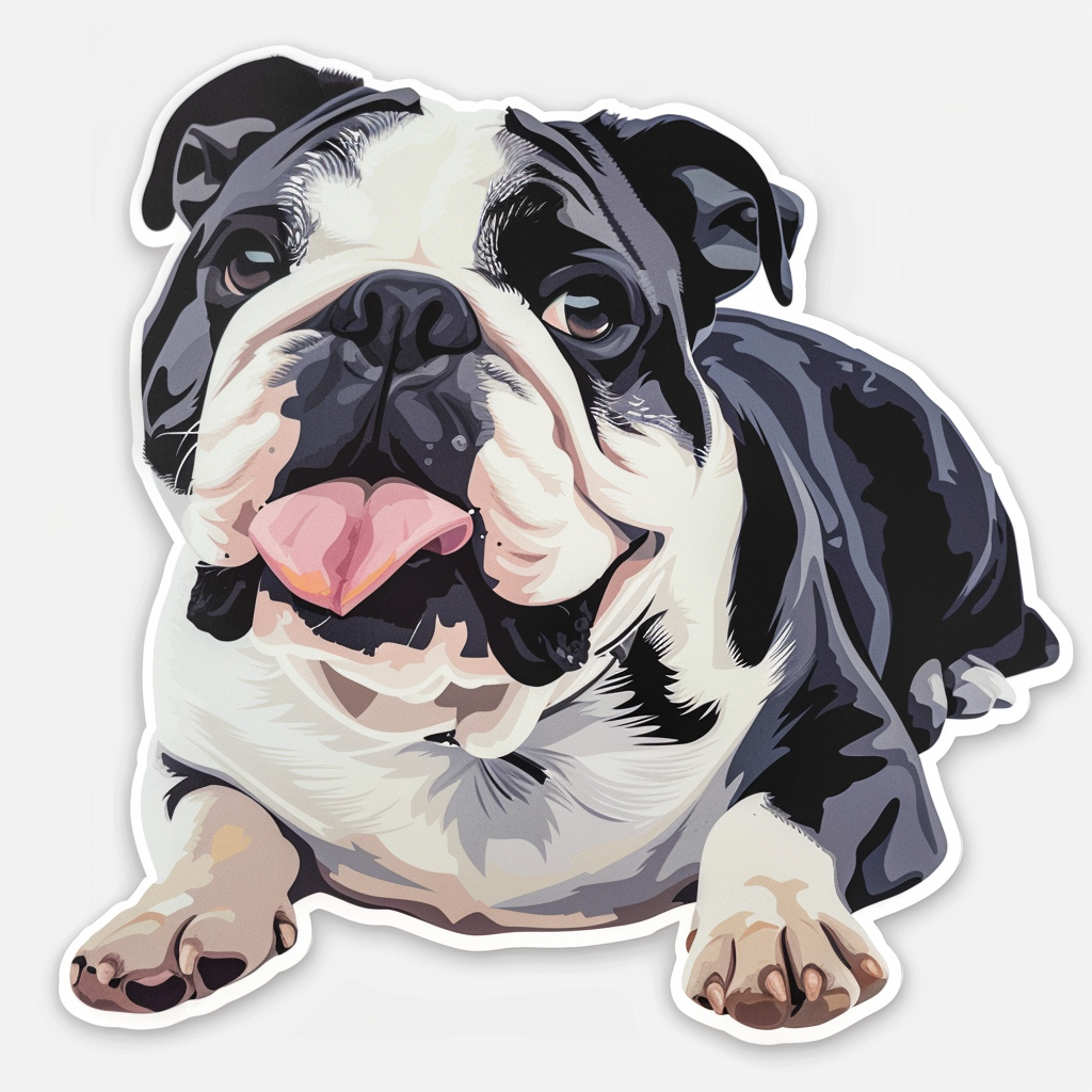Bulldog Dog Vinyl Decal Sticker for Car, Laptop, Tumbler and more # F07462
