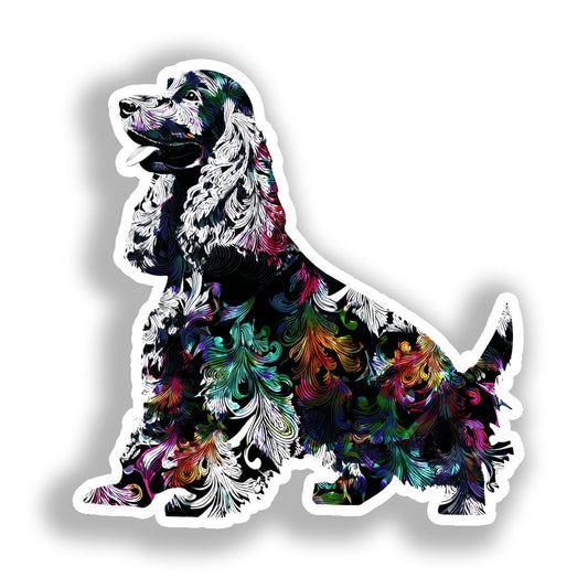 Cocker Spaniel Dog Vinyl Decal Sticker for Car, Laptop, Tumbler and more # A019792-4" x 4"