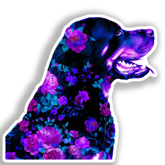 Rottweiler Dog Vinyl Decal Sticker for Car, Laptop, Tumbler and more # A018087-4" x 4"