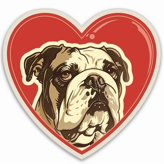 Bulldog Dog majestic Expressive surreal Vinyl Decal Sticker for Car, Laptop, Tumbler and more # F017436