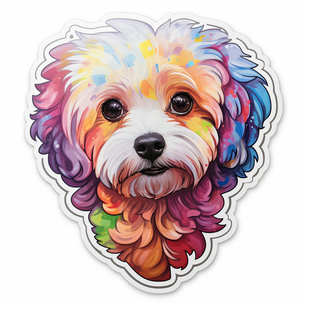 Poodle dog Heartcore Vinyl Decal Sticker for Car, Laptop, Tumbler and more # F012270