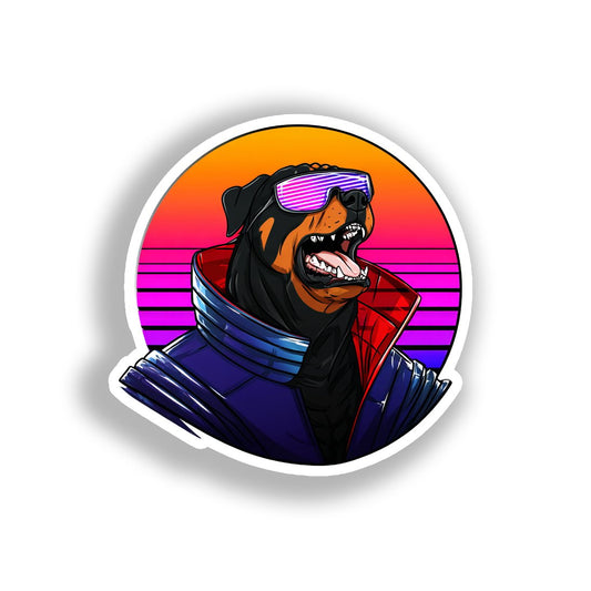 Rottweiler Dog Vinyl Decal Sticker for Car, Laptop, Tumbler and more # A018026-4" x 4"