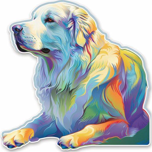 Great Pyrenees dog  Vinyl Decal Sticker for Car, Laptop, Tumbler and more # F023516