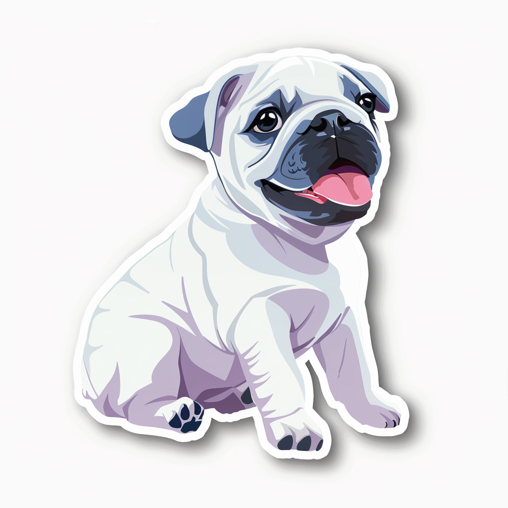 Bulldog Dog Vinyl Decal Sticker for Car, Laptop, Tumbler and more # F07430