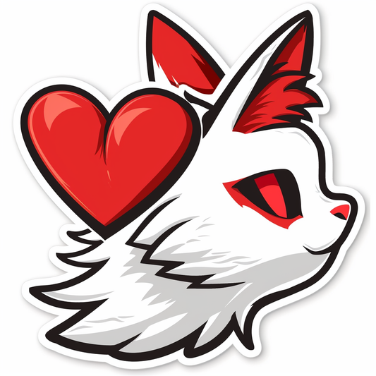 Adorable Turkish Angora Cat  Vinyl Decal Sticker for Car, Laptop, Tumbler and more # F021020-4" x 4"