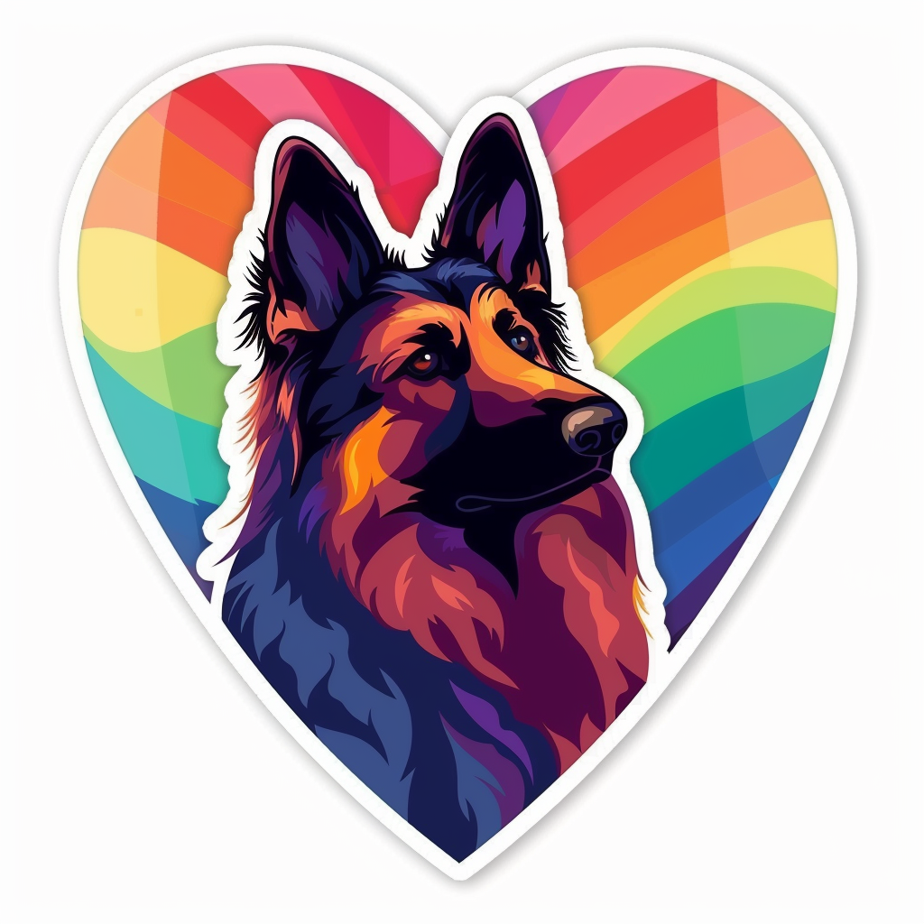 German Shepherd Dog Vinyl Decal Sticker for Car, Laptop, Tumbler and more # F011397