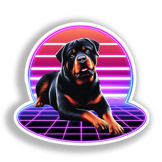 Rottweiler Dog Vinyl Decal Sticker for Car, Laptop, Tumbler and more # A017985-4" x 4"