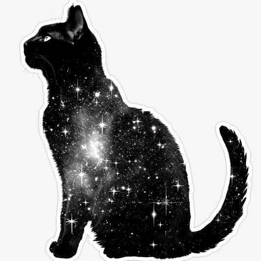 American Shorthair Cat majestic Expressive surreal Vinyl Decal Sticker for Car, Laptop, Tumbler and more # F018870